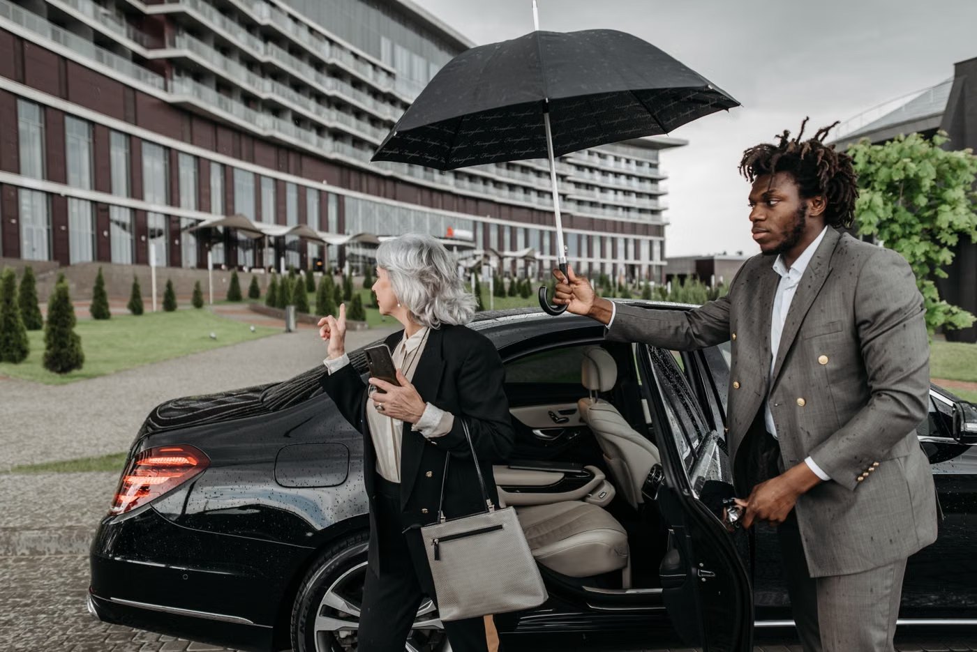 Business guest chauffeur support